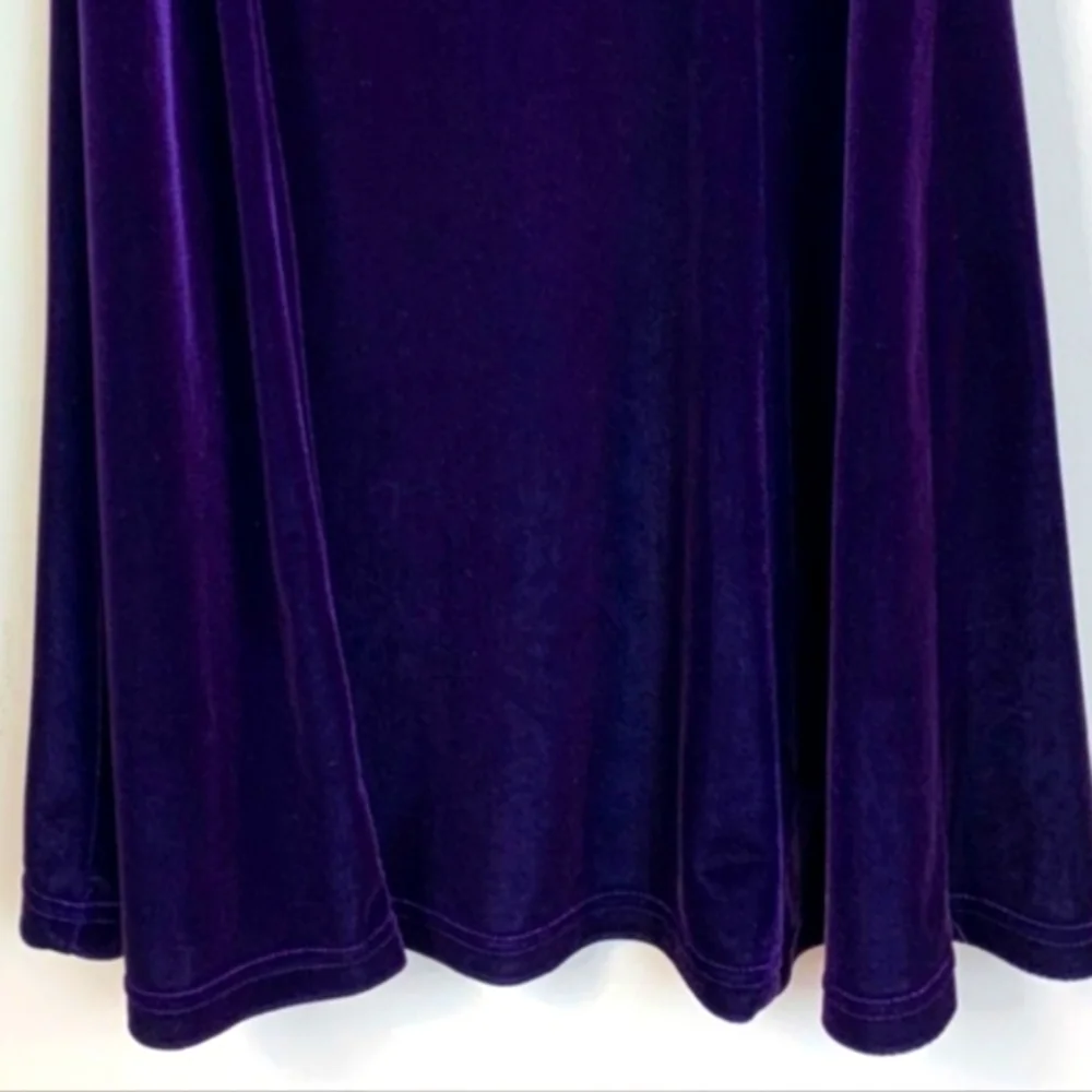 💜 Luxe Vtg 90's Jessica McClintock Gunne Sax Royal Purple Cocktail Dress - 9/10 - Picture 9 of 16